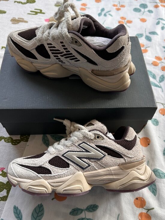 New Balance Shoes - New Balance 9060 “Sea Salt” (Off-White + Dark Brown) Colorway Shoes